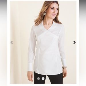 Chico’s No-Iron Knit-Mix Surplice